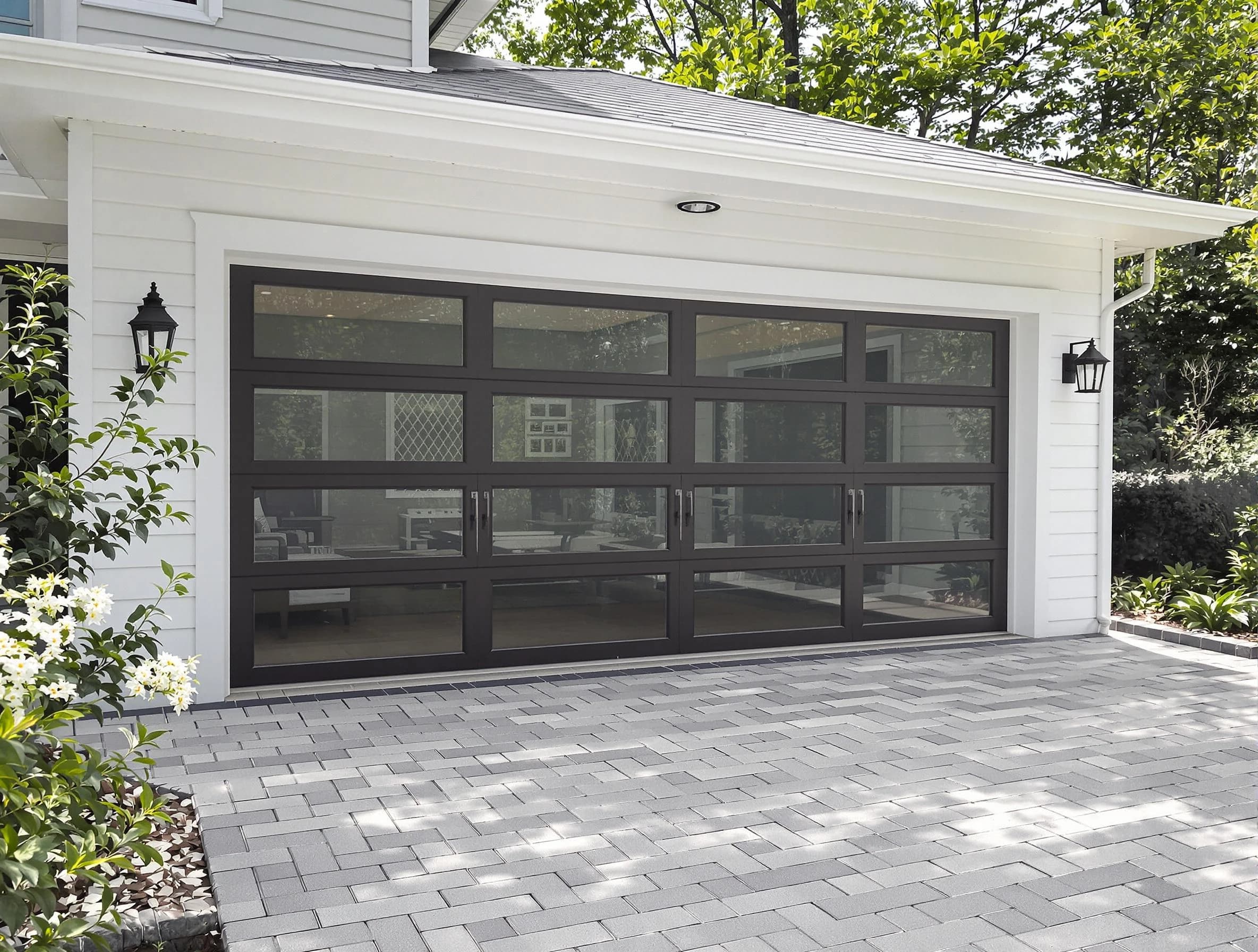 Columbiana Garage Door Repair design specialist presenting custom garage door options to Columbiana homeowner