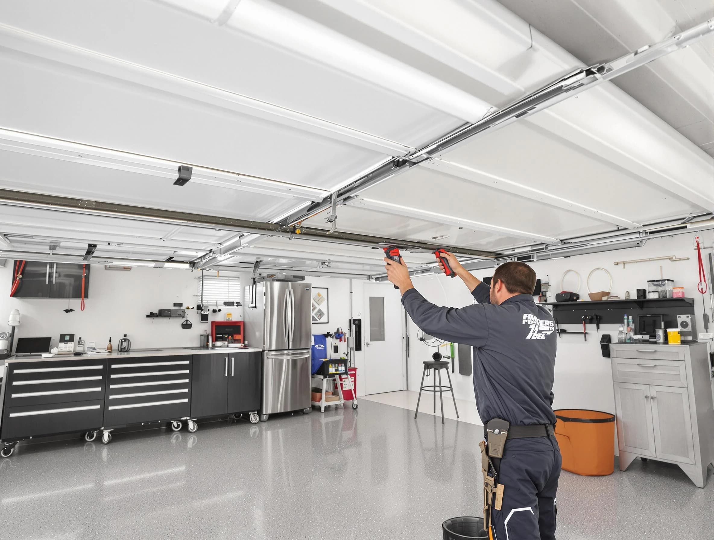 Overhead garage door repair service by Columbiana Garage Door Repair in Columbiana