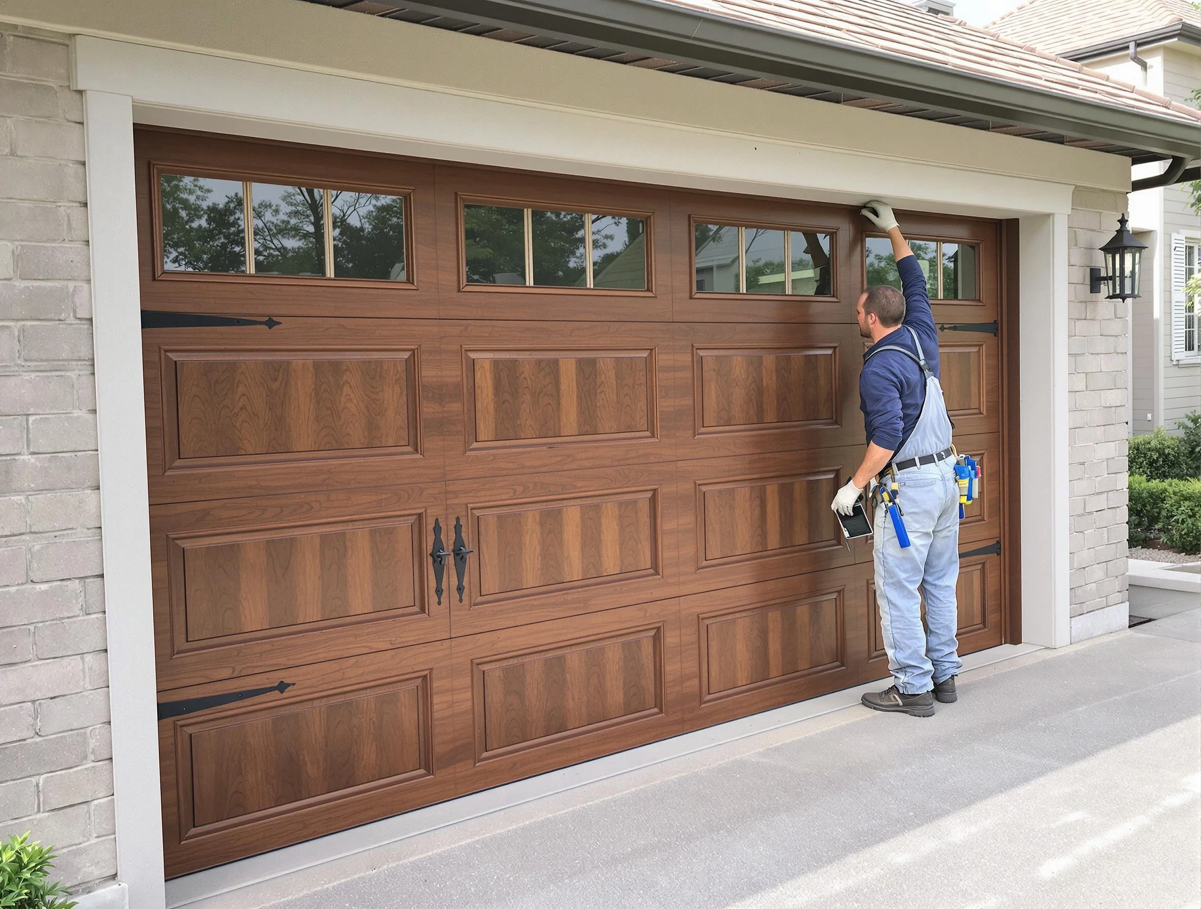 Custom garage door showcase by Columbiana Garage Door Repair in Columbiana