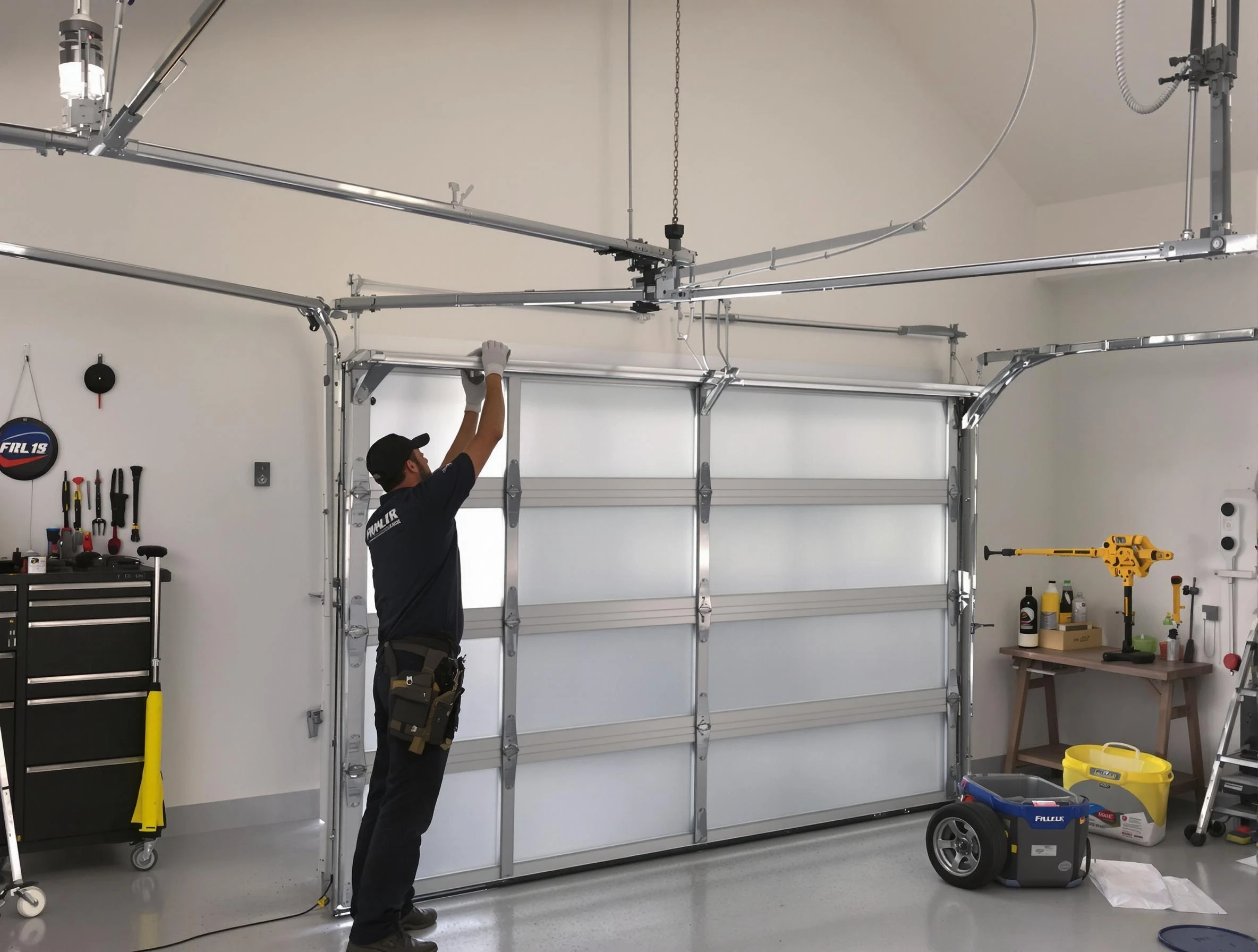 Columbiana Garage Door Repair certified team performing precision garage door installation in Columbiana