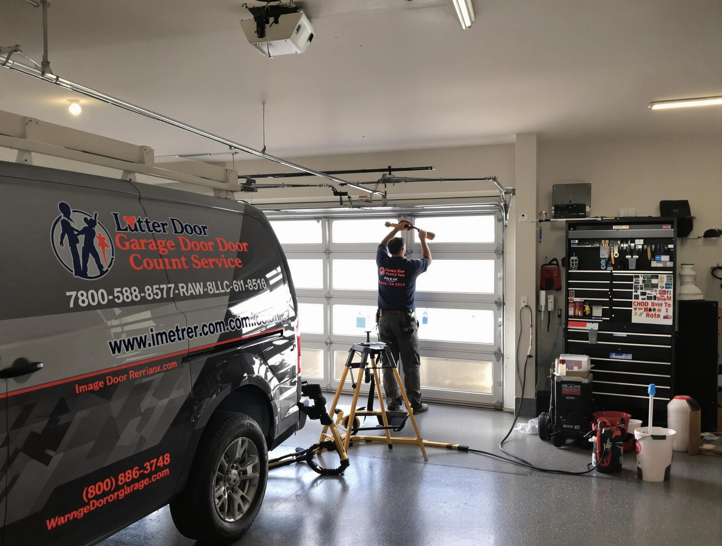 Columbiana Garage Door Repair rapid response team performing same-day repair in Columbiana